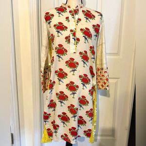 GENERATION FLO PAKISTANI DESIGNER DRESS 1 PIECE FLORAL KURTA